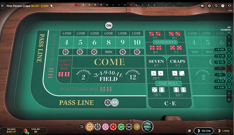 Craps At Legal USA Casinos | Legal Online Craps Casinos